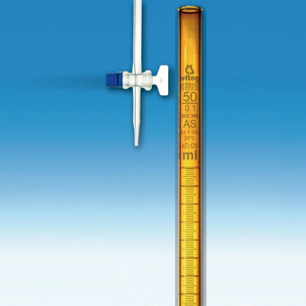 Witeg 茶色滴定管 AS級玻璃栓 - 實器時代